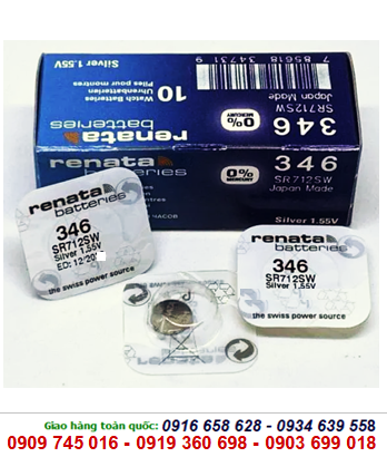 Pin Renata SR712SW-346 silver oxide 1.55v Made in Swiss